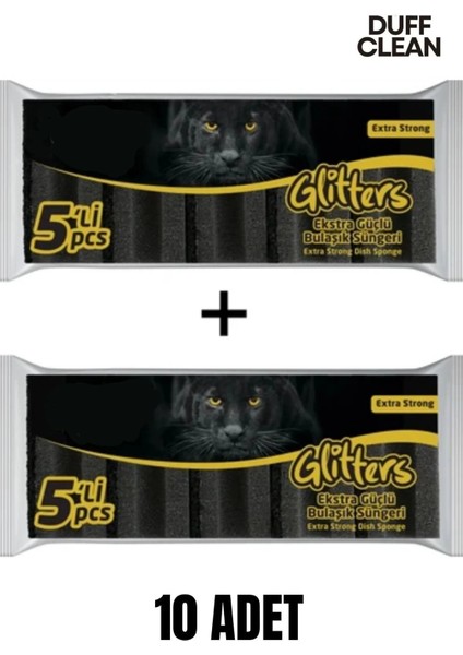 10 Adet Siyah Bulaşık Süngeri