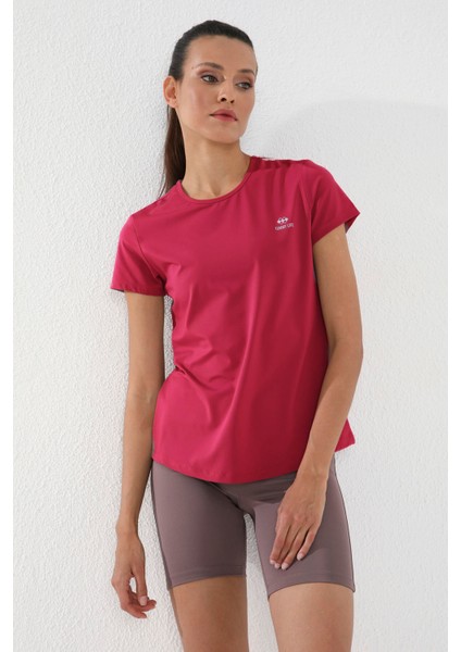 Viva Kırmızı Basic Kısa Kol Standart Kalıp O Yaka Kadın T-Shirt - 97144 fiyatları
