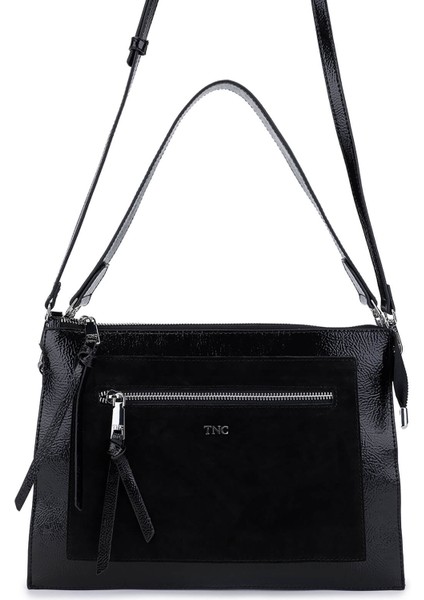 Kadın Suni Deri Siyah Kol Çantası 1003 2030 Bn Cnt SK25-26 Sıyah/sıyah Suet