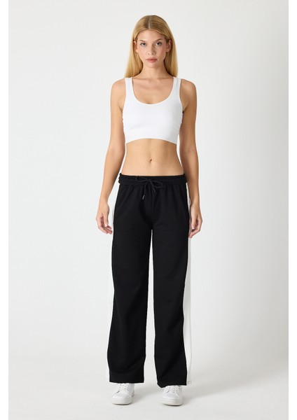 Kadın Yanı Şeritli Plazzo Pantolon 3000