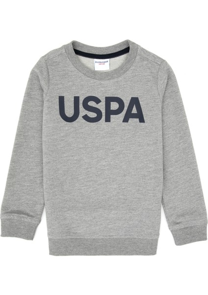 Erkek Çocuk Gri Melanj Sweatshirt 50307801-VR086