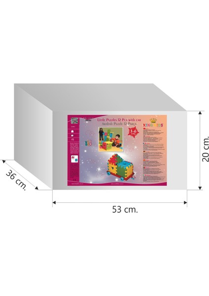 Arabalı Puzzle 12 Parça