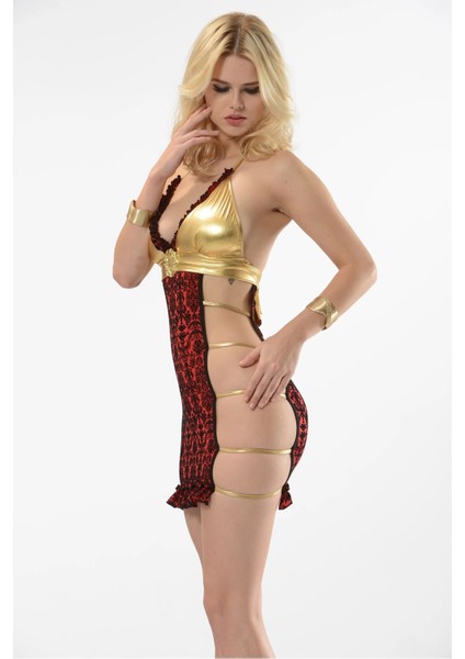 Gold Kırmızı Lame GECELIK-491 fiyatları