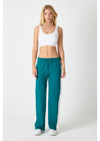 Kadın Yanı Şeritli Plazzo Pantolon 3000