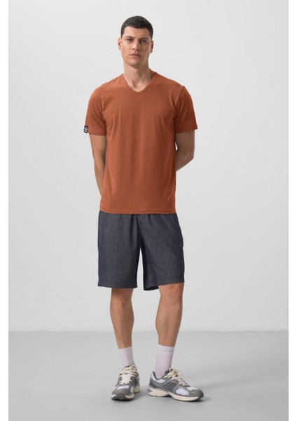 Tarçın Basic Kısa Kol Standart Kalıp V Yaka Erkek T-Shirt - 87912 fiyatları