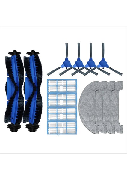 Proscenic 850T / 850P Robot Vakum Yedek Yedek Parçalar Için Ana Yan Fırça Hepa Filtre Mop Rag Bezi (Yurt Dışından)