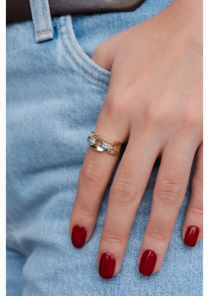 Zirkon Taşlı Çelik Yüzük fiyatları