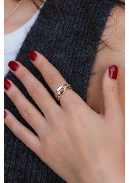 Zirkon Taşlı Çelik Yüzük modelleri