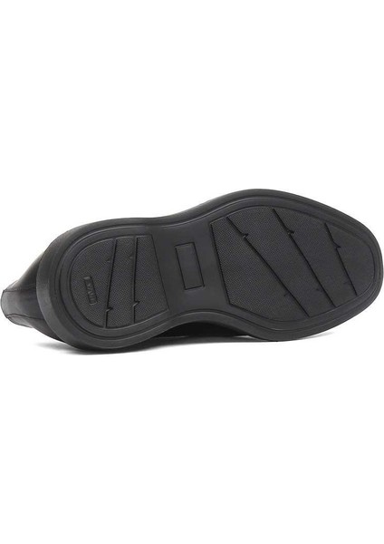 Erkek Siyah Bağcıklı Deri Ayakkabı indirimleri