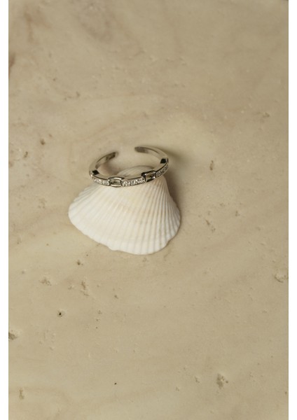 Zirkon Taşlı Çelik Yüzük fırsatları