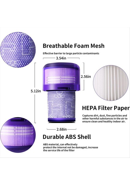 V11 Dyson Için Filtre Değiştirme V11 V15 Vakumları Algılayın Bölüm 970013-02 5 Paket Filtreleri ve 1 Temiz Fırçası (Yurt Dışından) fırsatları
