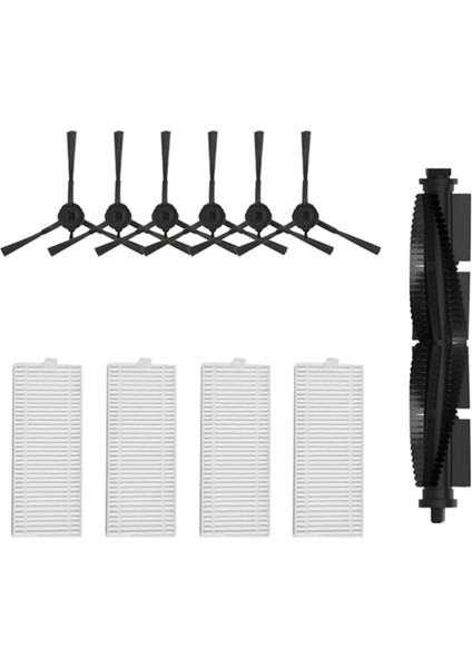 360 S8 S8 Plus Robot Vacum Seğrici Yedek Yedek Yedek Parça Aksesuarları Ana Fırça Yan Fırça Hepa Filtresi (Yurt Dışından)