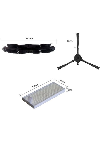 360 S8 S8 Plus Robot Vacum Seğrici Yedek Yedek Yedek Parça Aksesuarları Ana Fırça Yan Fırça Hepa Filtresi (Yurt Dışından) indirimleri