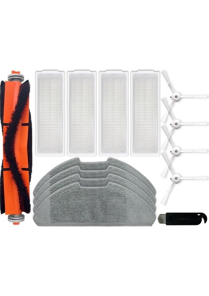 Xiaomi Robot Vakum-Mop 2i Yedek Yedek Parçalar Ana Yan Fırça Hepa Filtre Mop Bez Aksesuarları (Yurt Dışından)