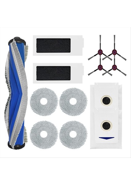 Yeedi M12 Pro+ Aksesuarlar Robot Robot Vakum Süpürücü Ana Yan Fırça Hepa Filtre Mop Bezi (Yurt Dışından)