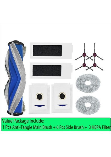 Yeedi M12 Pro+ Aksesuarlar Robot Robot Vakum Süpürücü Ana Yan Fırça Hepa Filtre Mop Bezi (Yurt Dışından) fiyatları