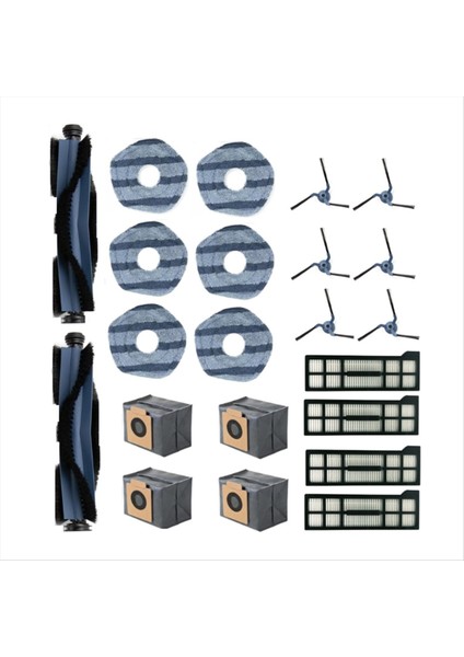 22PCS Eufy X10 Pro Omni Robot Vakumları Için Yedek Aksesuarlar Temizleyici Ana Yan Fırça Filtre Mop Bez Toz Çanta (Yurt Dışından) indirimleri