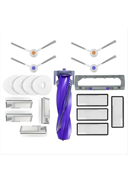 Narwal Freo x Ultra /j4 Lite Robot Vakum Süpürge Ana Yan Fırça Kapağı Hepa Filtre Paspas Yedek Parçaları (Yurt Dışından)