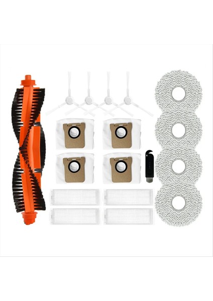 Xiaomi M30 Pro Vakum Ana Yan Fırçası Hepa Filtre Mop Pad Toz Torbası Yedek Parçalar Aksesuarları (Yurt Dışından)