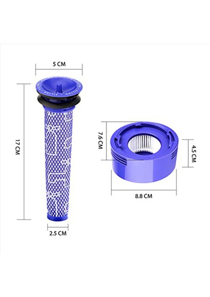 8 Pack Filtre Dyson V7 V8 Hayvan ve V8 Mutlak Kablosuz Vakum Süpürge Hepa Filtre Değiştirme (Yurt Dışından) fiyatları