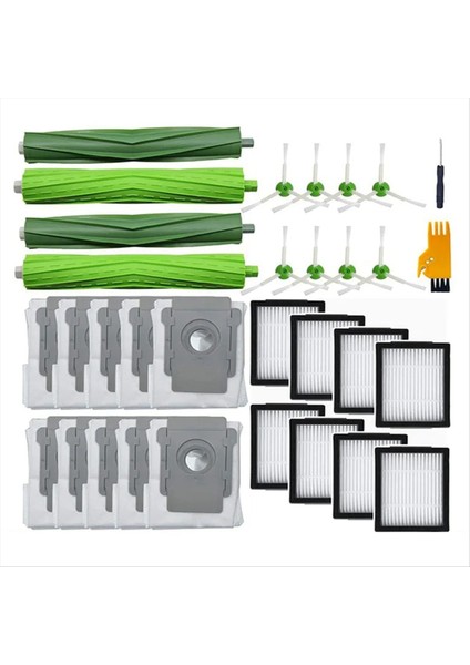 Yan Fırça Silindir Fırçası Hepa Filtreleri Irobot Roomba I3 I6 I7 I7+ I8 E5 E6 E &amp I Serisi Vakum Süpürge Yedek Parçaları (Yurt Dışından)