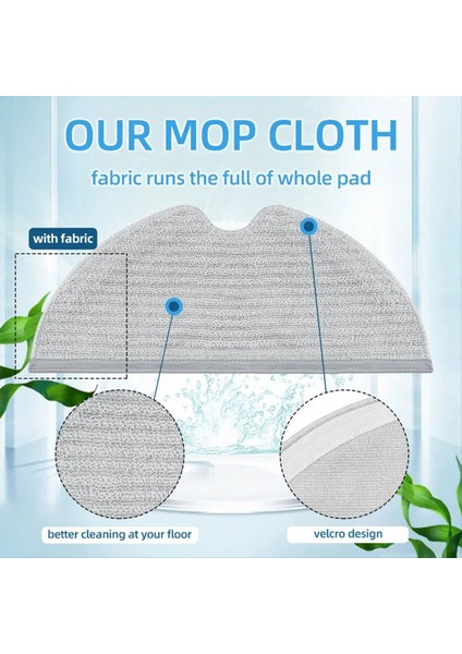 Xiaomi Robot Vakum Mop 2c / XMSTJQR2C Robot Vakuumlar Silin Yan Fırça Hepa Filtre Mop Rag Yedek Parçalar Aksesuarlar (Yurt Dışından) fırsatları