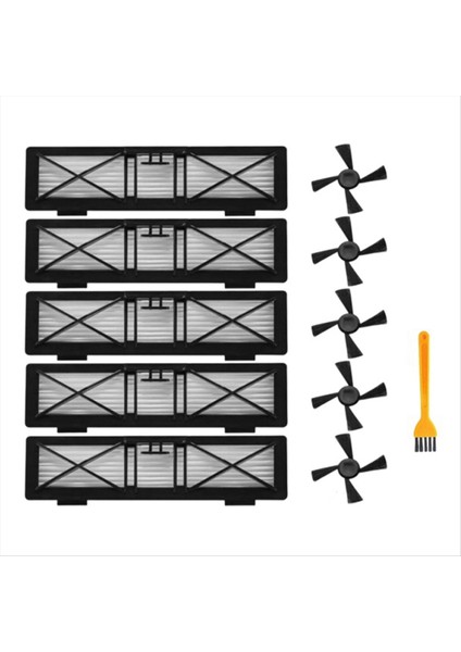 Robotik Vakum Süpürge Parçaları Neato Botvac D Serisi Için Hepa Filtresi D3 D4 D5 D6 D7 D70 Yedek Filtreler Yan Fırça (Yurt Dışından)