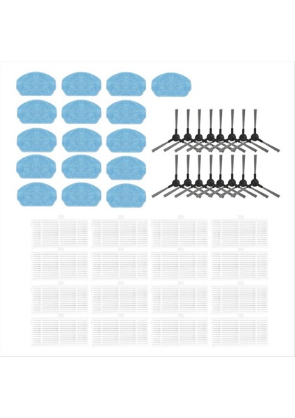 Kabum Smart 100 Robot Için Vakum Temizleyici Yan Fırça Hepa Filtre Mop Bez Aksesuarları Yedek Yedek Parçalar (Yurt Dışından)