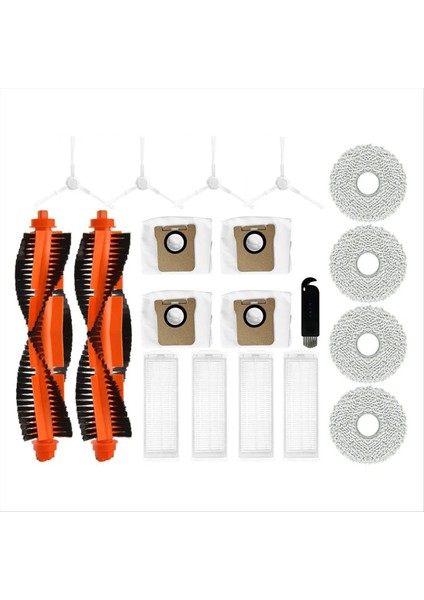Xiaomi M30 Pro Robot Vakum Ana Fırçası Hepa Filtre Mop Pad Toz Torbası Yedek Parçalar Aksesuarları (Yurt Dışından)