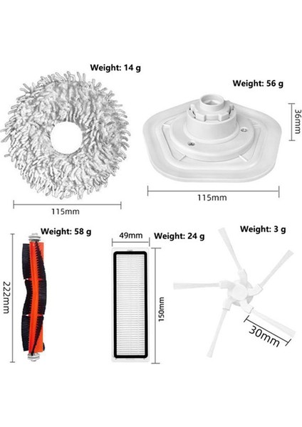 Dreame Bot Için W10 W10 W10 Pro Ana Yan Fırça Mops Hepa Filtre Vakum Süpürge Aksesuarları Yedek Yedek Parçalar (Yurt Dışından) indirimleri