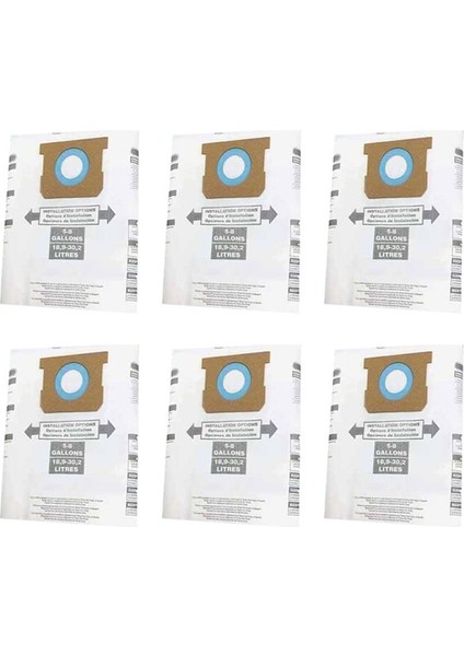 Mağaza Için Uygun 5-8 Galon Beyaz Tek Katlı Vakum Temizleyici Aksesuarlar Kağıt Torba Filtre Toz Çantası (Yurt Dışından)