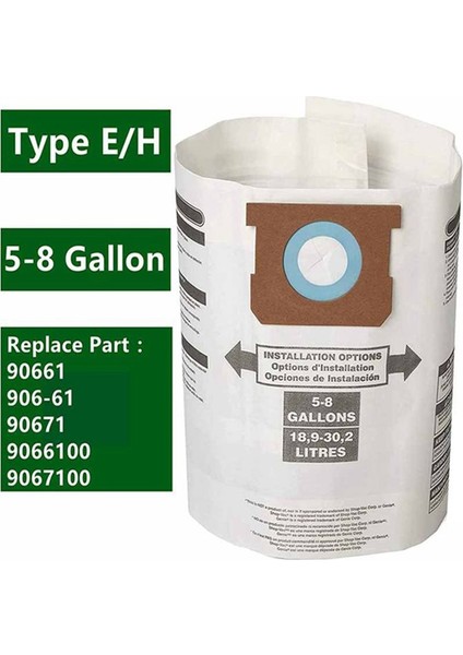 Mağaza Için Uygun 5-8 Galon Beyaz Tek Katlı Vakum Temizleyici Aksesuarlar Kağıt Torba Filtre Toz Çantası (Yurt Dışından) indirimleri