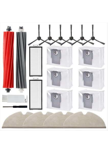 Roborock Q8 Için Max Q8 Max+ Q5 Pro Q5 Pro+ Yedek Parçalar Aksesuarlar Ana Yan Fırça Hepa Filtre Mop Toz Çantası (Yurt Dışından)