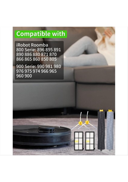 Irobot Roomba Için 860 865 870 880 896 960 966 971 976 980 981 Robot Vakum Süpürge Ana Yan Fırça Hepa Filtre Parçaları (Yurt Dışından) fiyatları