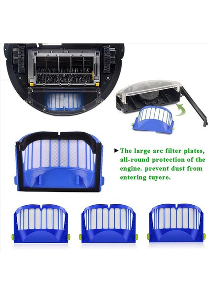 2x Yedek Fırçalar Irobot Roomba Için Aksesuarlar 600 Serisi 605 610 615 616 620 621 625 630 635 640 650 660 665 670 (Yurt Dışından) fırsatları