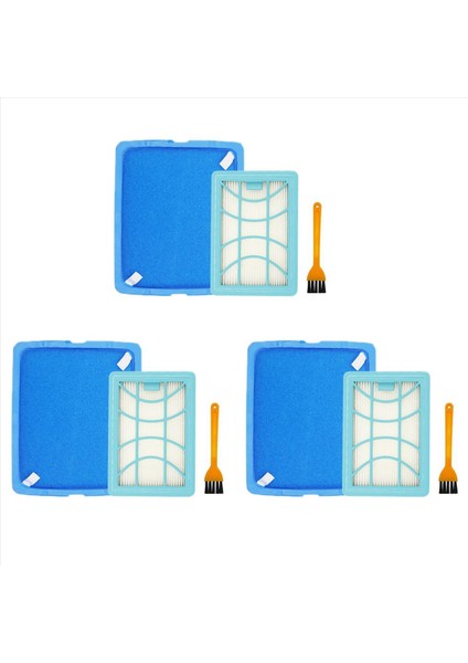 3x Philips Vakum Temizleyici Aksesuar Filtresi FC9732 FC9728 FC9735 Filtre Elemanları Hepa Filtre Pamuk (Yurt Dışından)