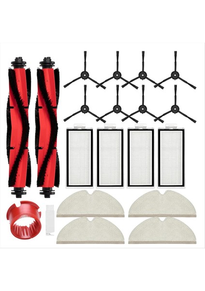 Yedek Aksesuarlar Kit Roborock Için Uyumlu Q7 Q7+ Q7 Max Q7 Max+ Robot Vakum Süpürge Silindir Fırçası Hepa Filtreleri (Yurt Dışından)
