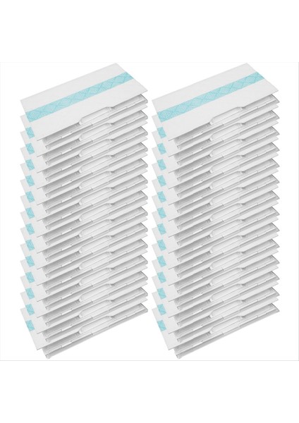 28 Paket Tek Kullanımlık Yedek Mop Pad Dolgunlukları Köpekbalığı Vacmop VM252 VM251 VM250 VM200 VM190 (Yurt Dışından)