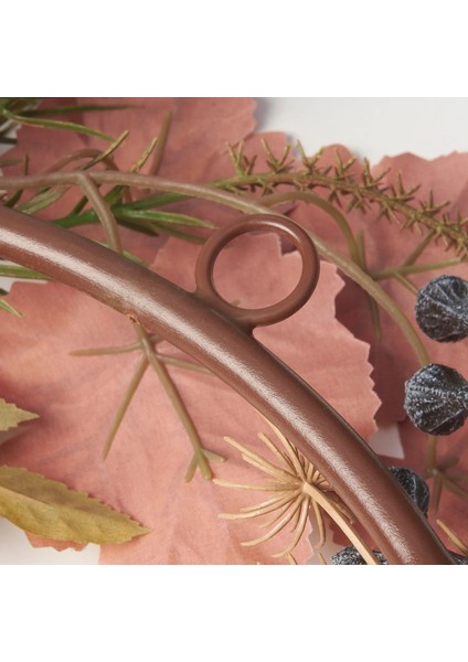 Smycka Yapay Çelenk Kahverengi 45 cm Iç Dış Mekan Kurutulmuş Görünüm modelleri