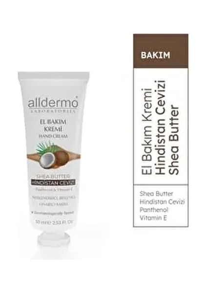 El Bakım Kremi Shea Yağı ve Hındıstan Cevizi Özlü 30 ml Derin Nemlendirme fiyatları