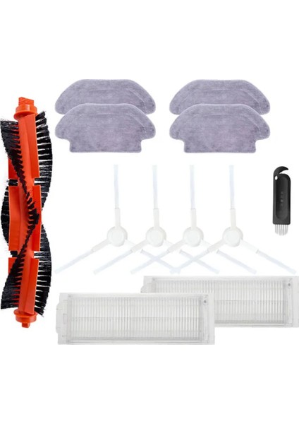 Xiaomi S12 / B106GL / S10 Robot Vakamları Silindir Yan Fırçası Hepa Filtre Mop Kumaşları Yedek Parça Aksesuar Değiştirme (Yurt Dışından)