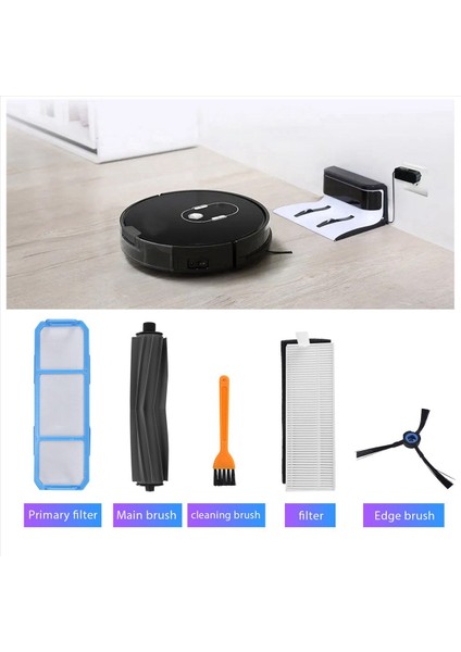 Silvercrest Için 2x Ssr1 Ssra1 Ilıfe A9 A9 A7 A7 Robot Vakum Süpürge Ana Fırça Yan Fırça Hepa Filtre Parçaları Değiştirme (Yurt Dışından) fırsatları