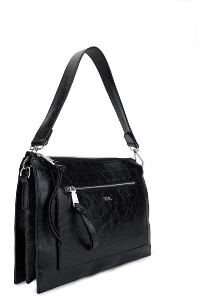 Kadın Suni Deri Siyah Rugan Kol Çantası 1003 2030 Bn Cnt SK25-26 Sıyah Krsk Rgn modelleri