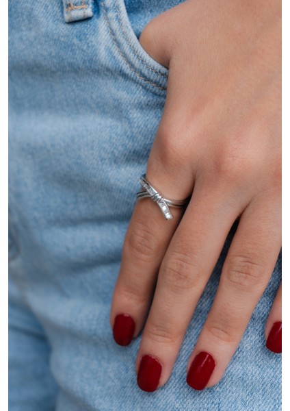 Zirkon Taşlı Çelik Yüzük fiyatları