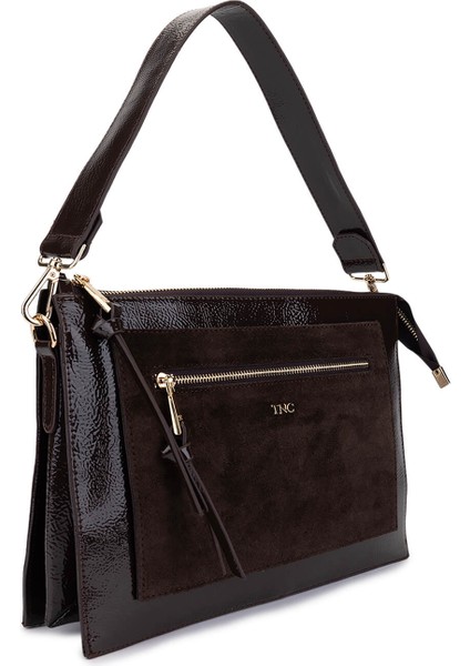 Kadın Suni Deri Kahverengi Kol Çantası 1003 2030 Bn Cnt SK25-26 Kahve/kahve Suet modelleri