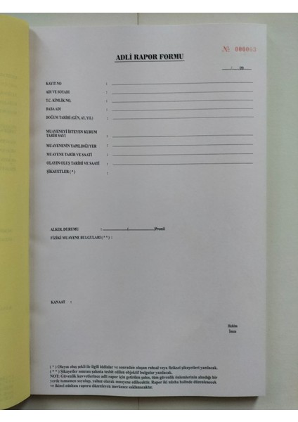 Adli Rapor Defteri fiyatları
