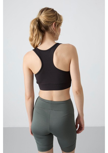 Slim Fit U Yaka 2li Paket Siyah-Çağla Kadın Spor Büstiyer - 97120 fırsatları