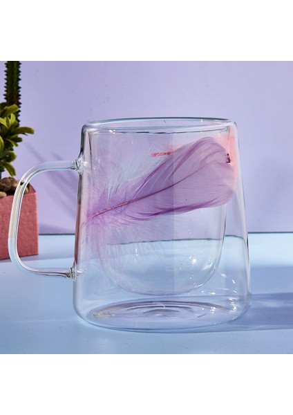 Double Feather Çift Cidarlı Kupa 250 ml