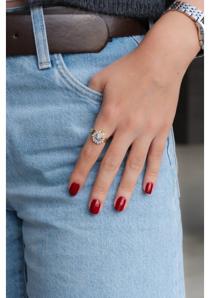 Zirkon Taşlı Çelik Yüzük fiyatları