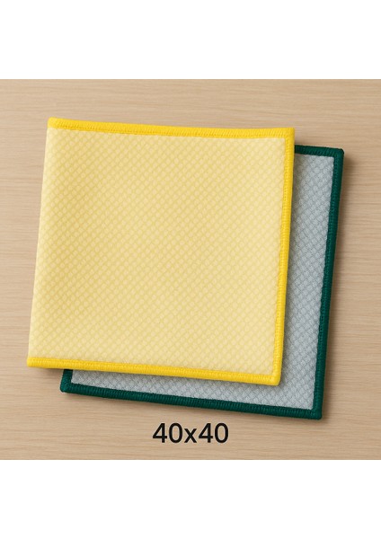 2 Adet Yeni Nesil Mikrofiber 40X40CM Cam Temizlik Bezi indirimleri